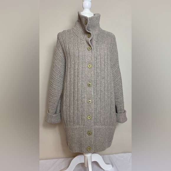 Donna Karan Wool/Cashmere Oversized Cardigan - Picture 1 of 10